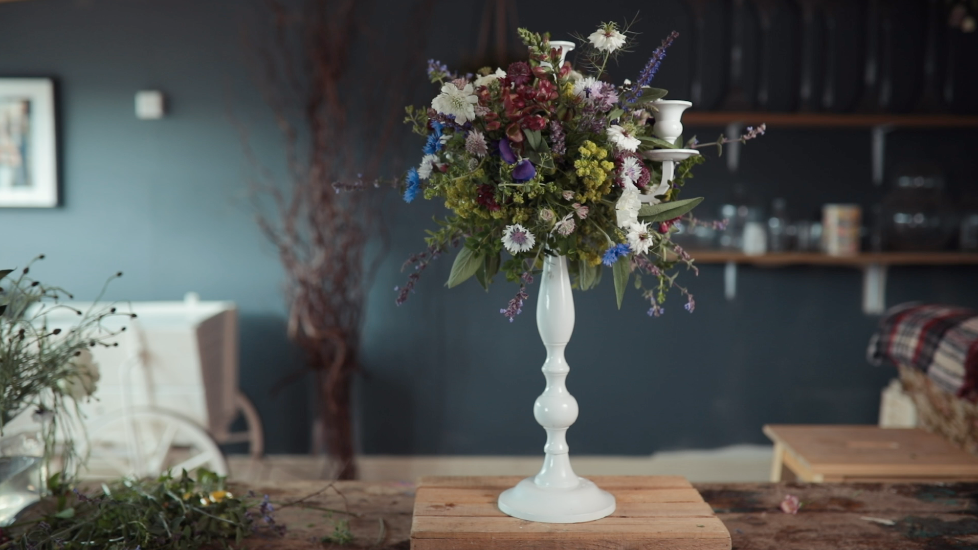 BRITISH FLOWER CANDELABRA
