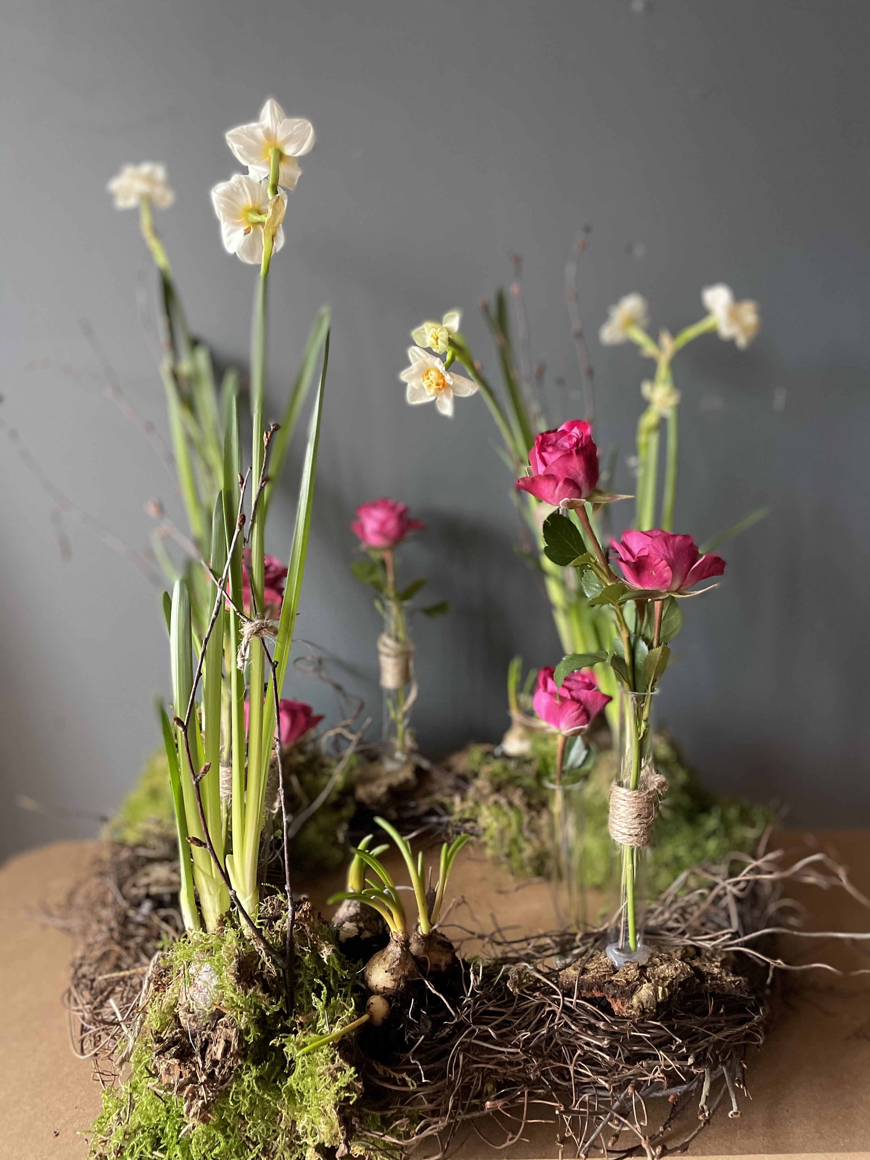 Making a Spring wreath