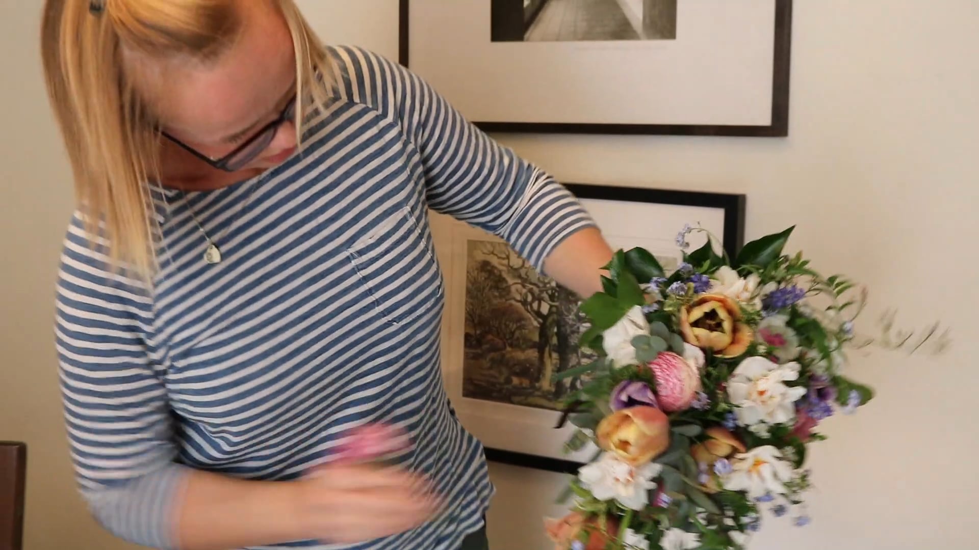 Spring shower bouquet