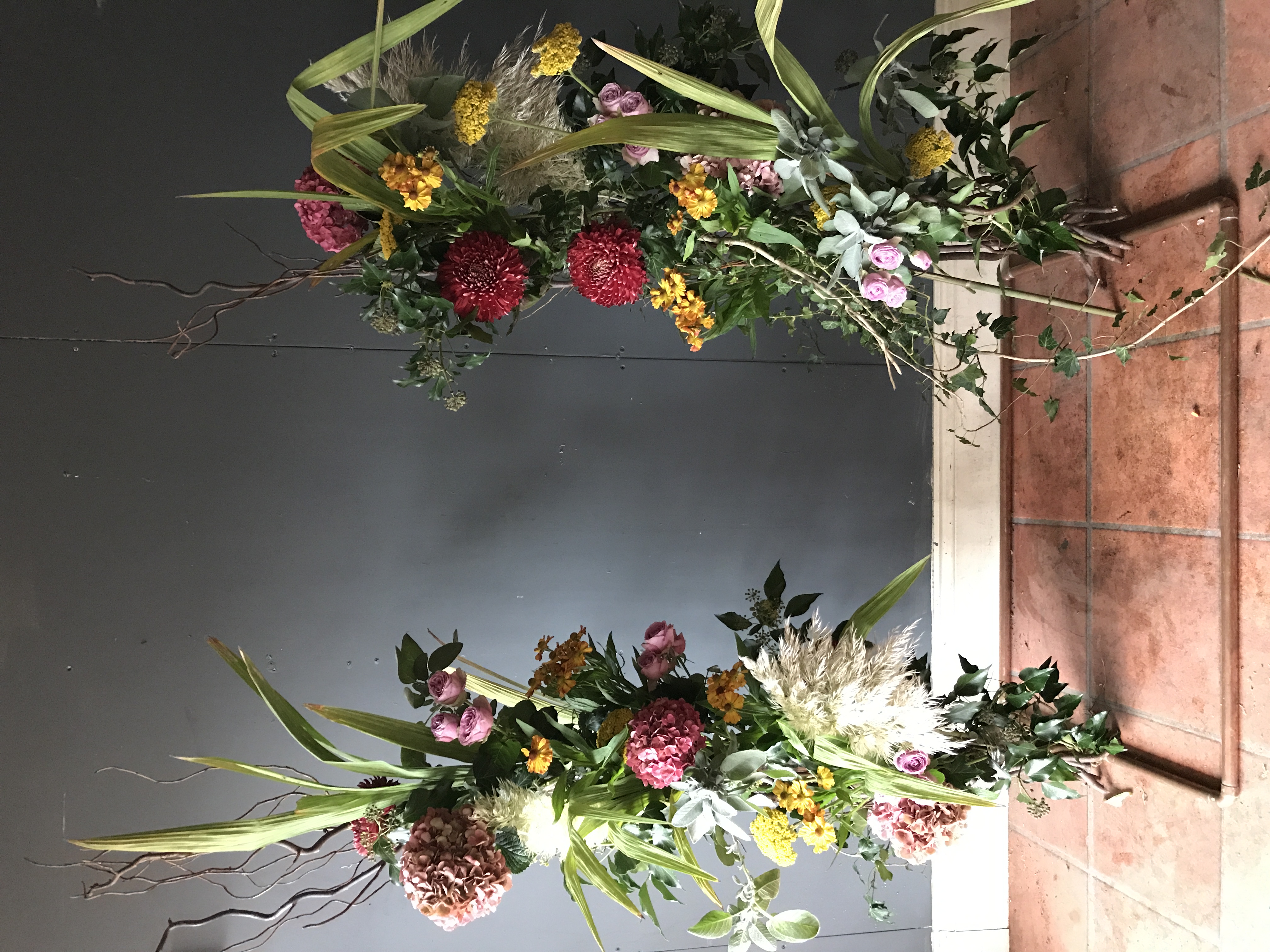 No floral foam structure