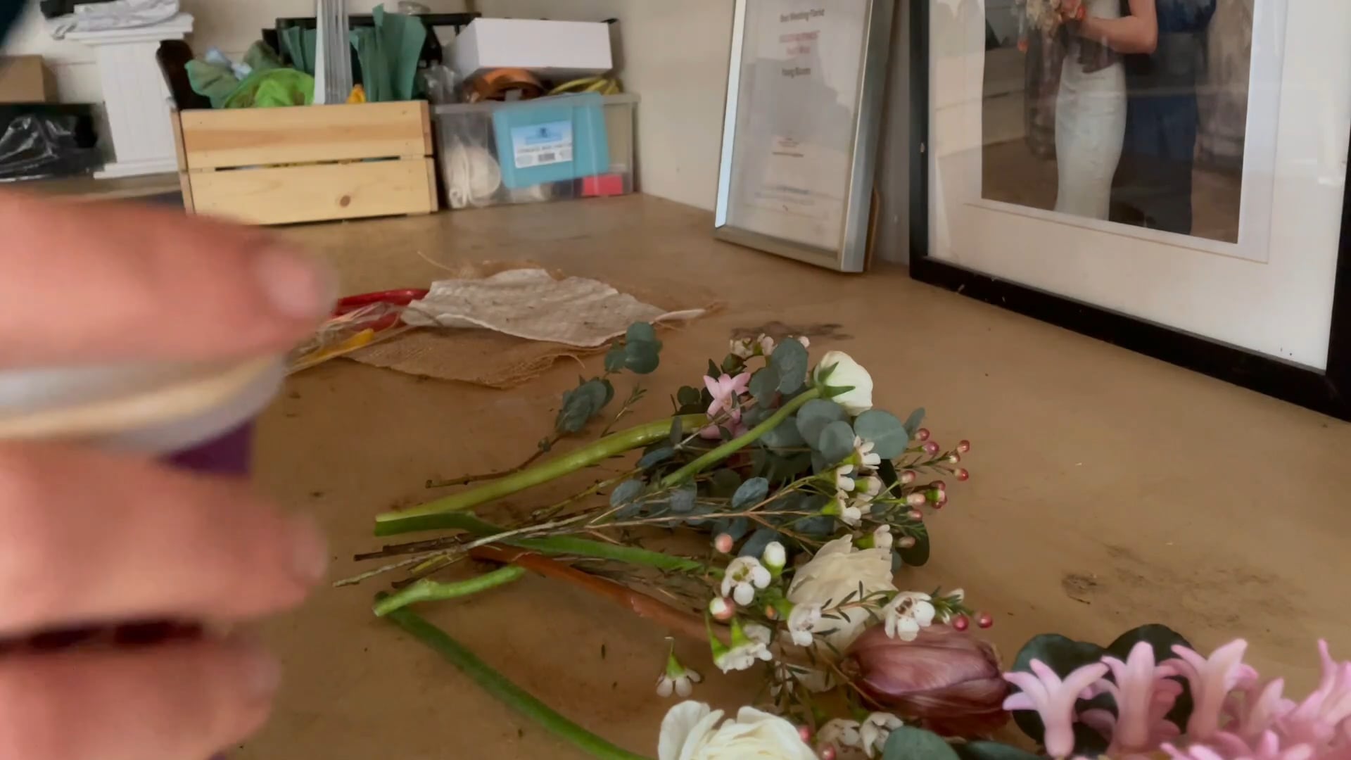 Wedding chair flowers