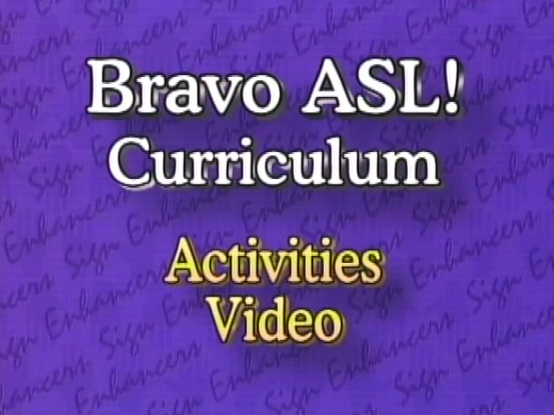 ASL18 Activities Video