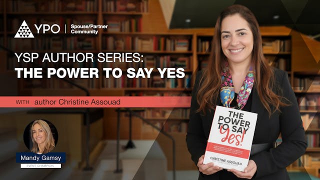 YSP Author Series: The Power to Say Y...