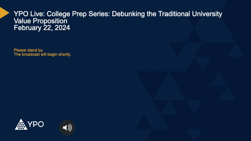 College Prep Series - Debunking the Traditional University Value Proposition