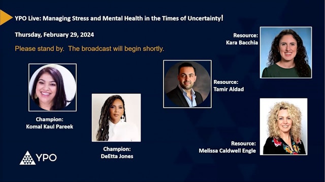 Managing Stress and Mental Health in the Times of Uncertainty!
