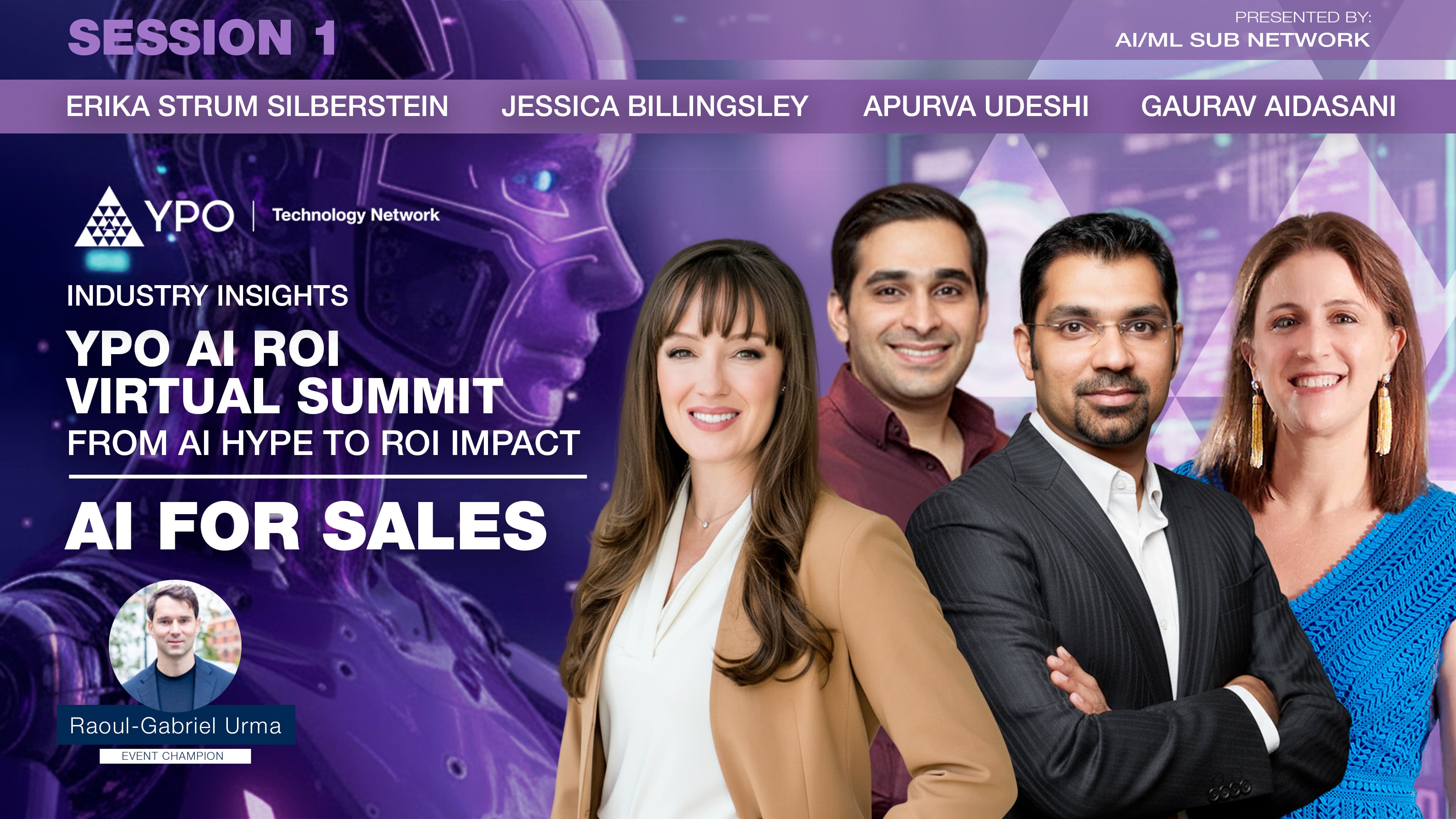 YPO AI ROI Virtual Summit - From AI Hype to ROI Impact: AI For Sales (3 Nov)
