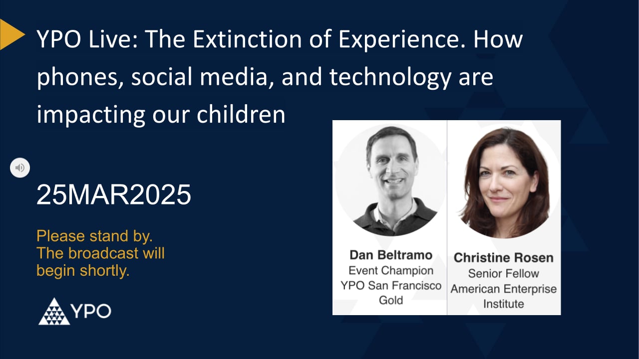 The Extinction of Experience. How phones, social media, and technology are impacting our children
