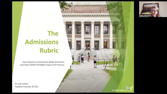 College Prep Series 2020 - Admissions...