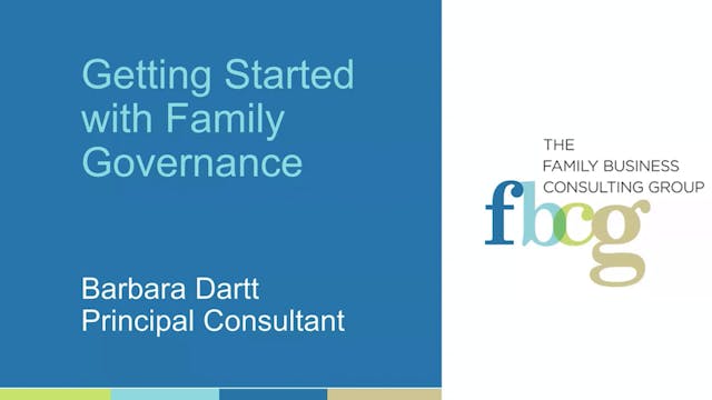 Getting Started With Family Governance