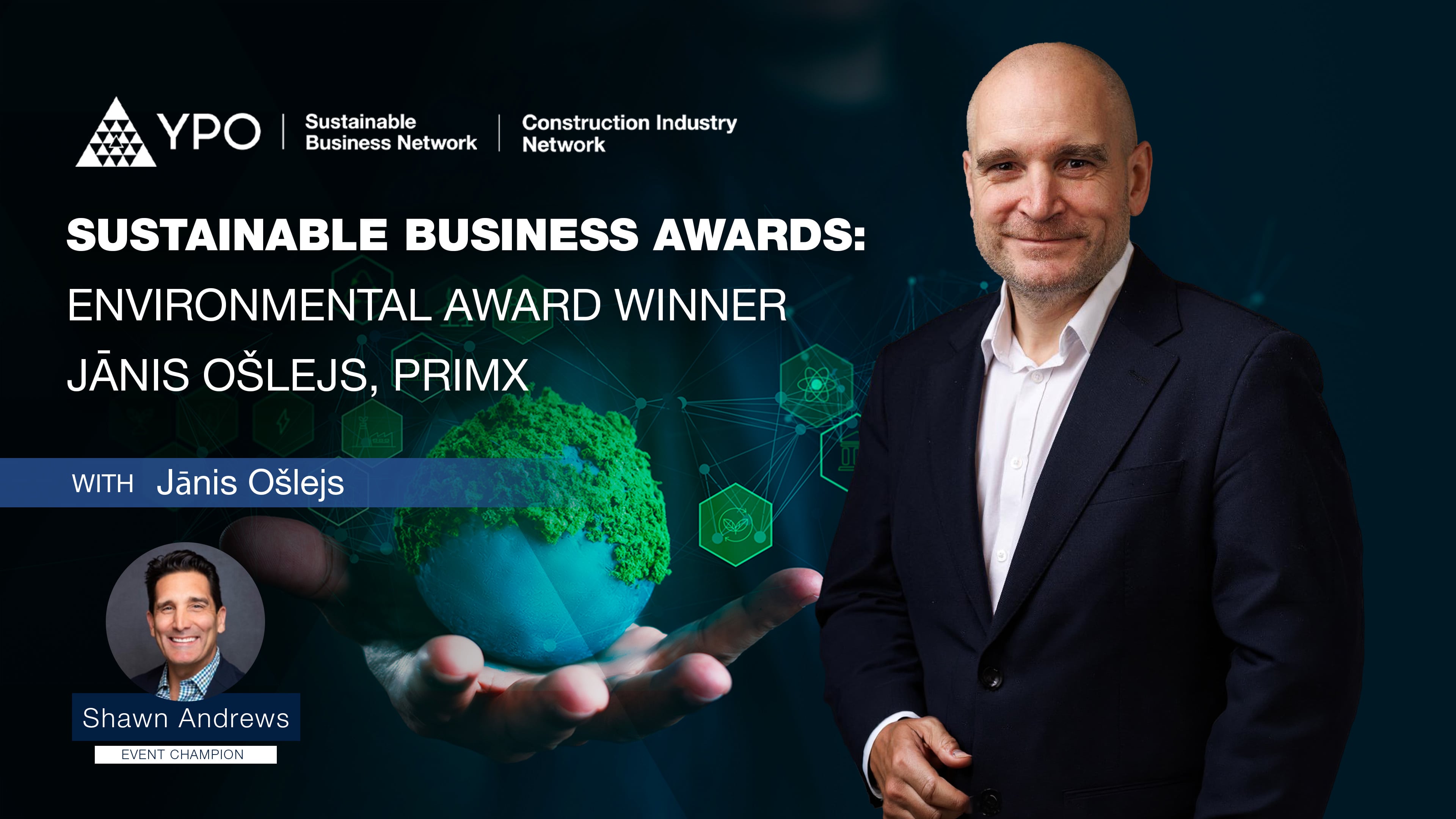 Sustainable Business Awards: Environmental Award Winner Janis Oslejs, PRIMX