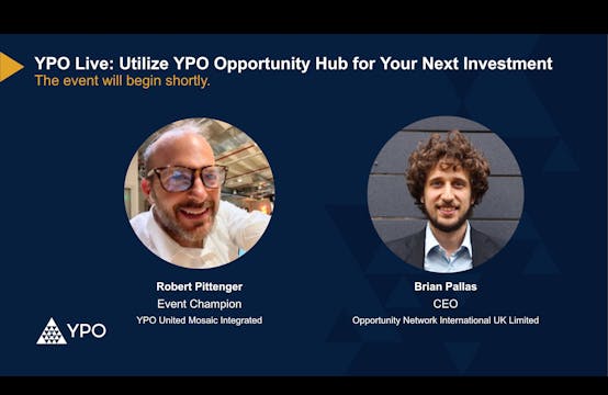 Utilize YPO Opportunity Hub for Your ...