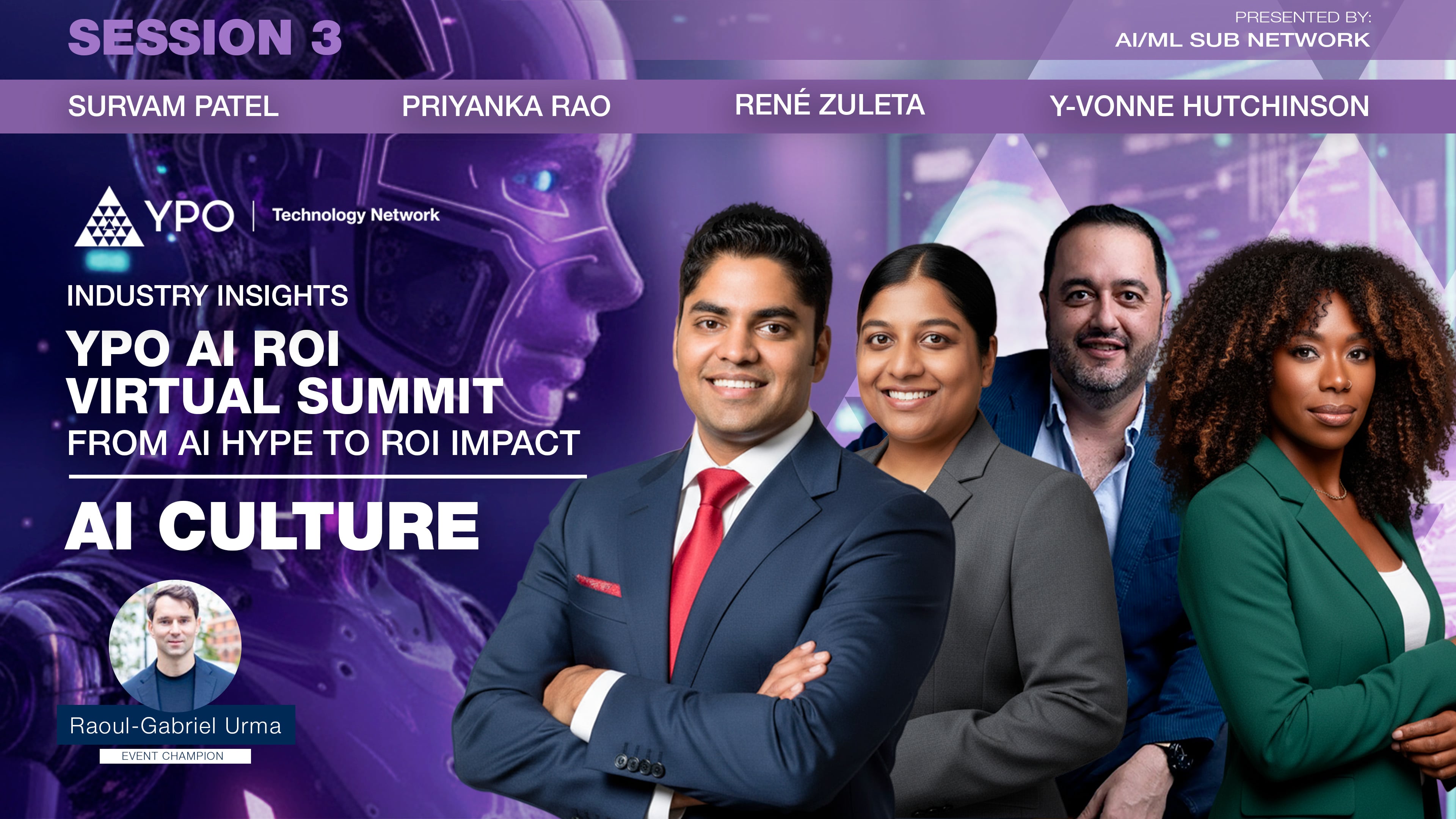 YPO AI ROI Virtual Summit - From AI Hype to ROI Impact: AI Culture (5 Nov)