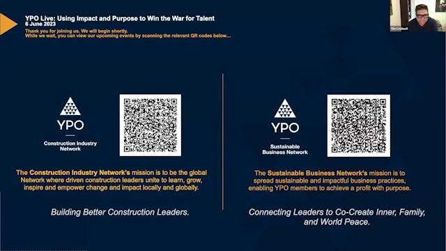 YPO Live: Using Impact and Purpose to...