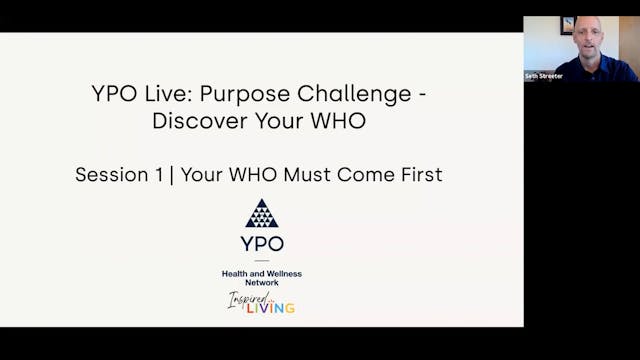 Purpose Challenge - Discover Your WHO...