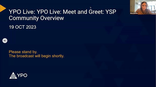 YPO Live: Meet and Greet - YSP Commun...