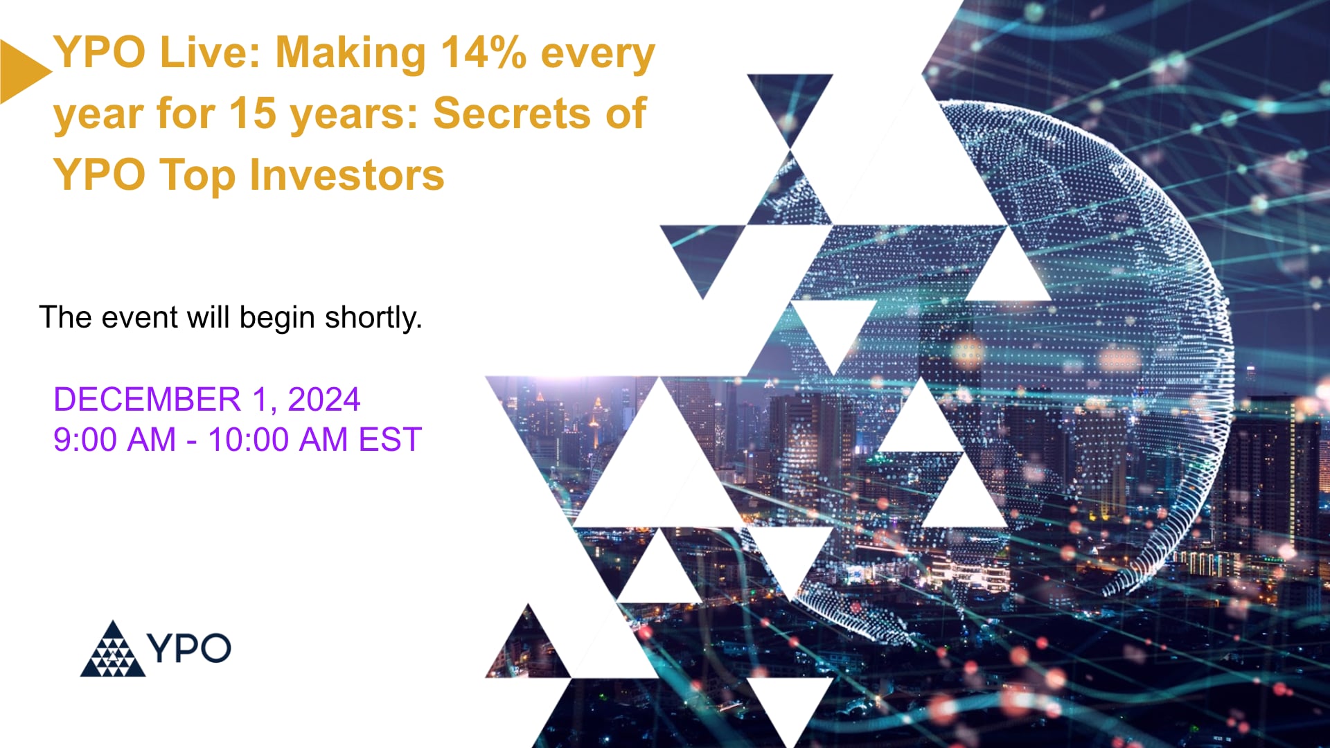 Making 14% every year for 15 years: Secrets of YPO Top Investors