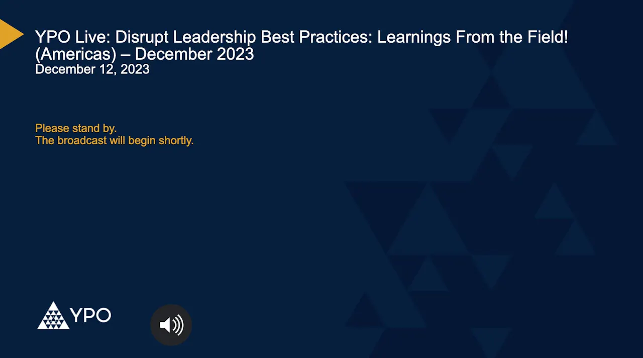 Disrupt Leadership Best Practices: Learnings From the Field! (Americas ...