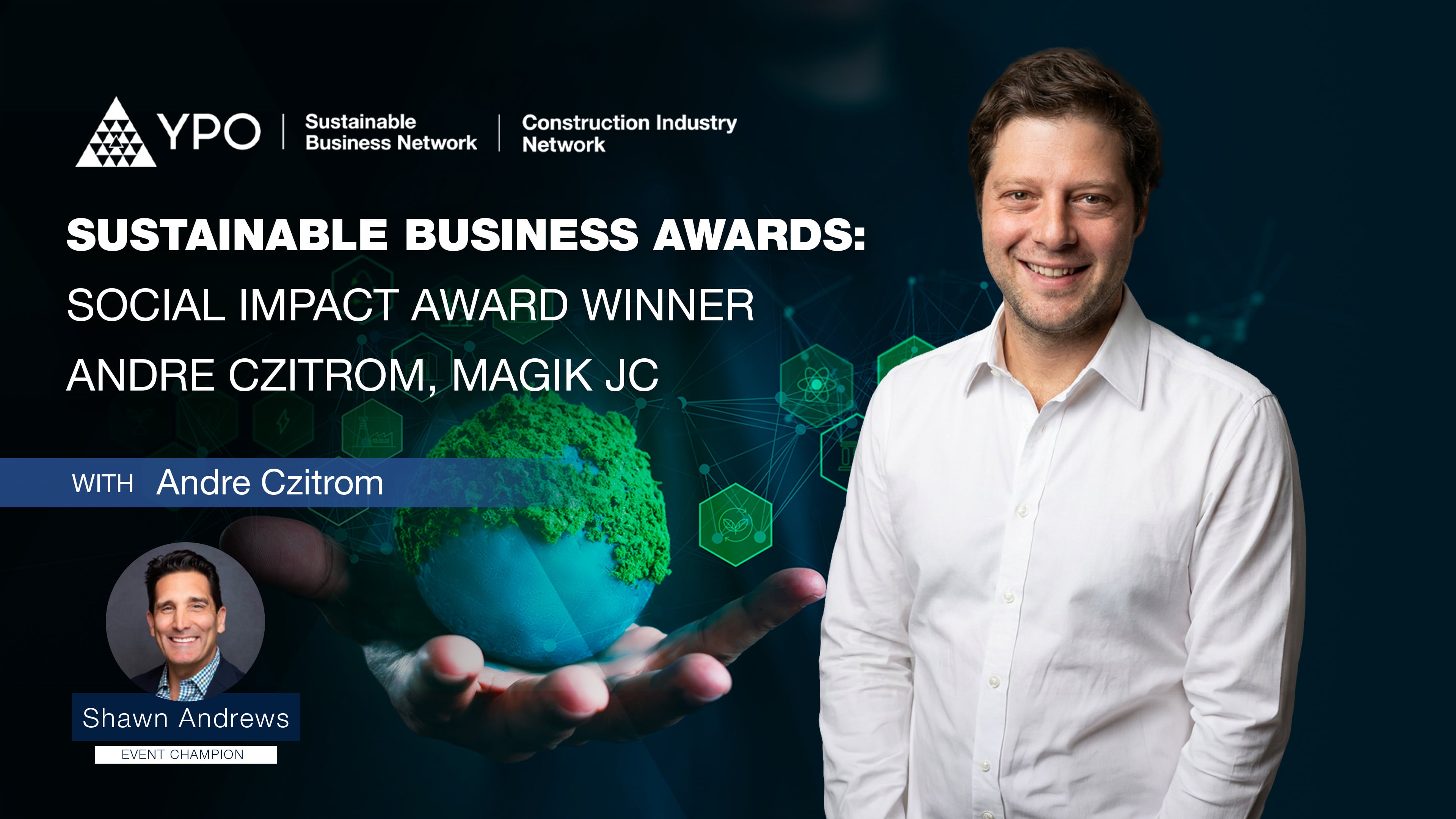 Sustainable Business Awards: Social Impact Award Winner Andre Czitrom, Magik JC
