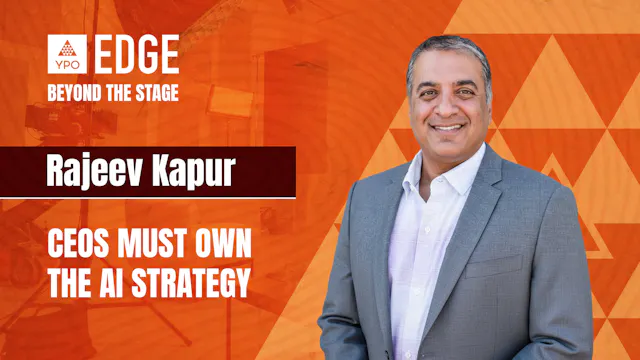 Rajeev Kapur: CEOs Must Own the AI St...