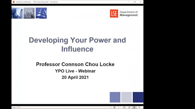 Developing Your Power And Influence