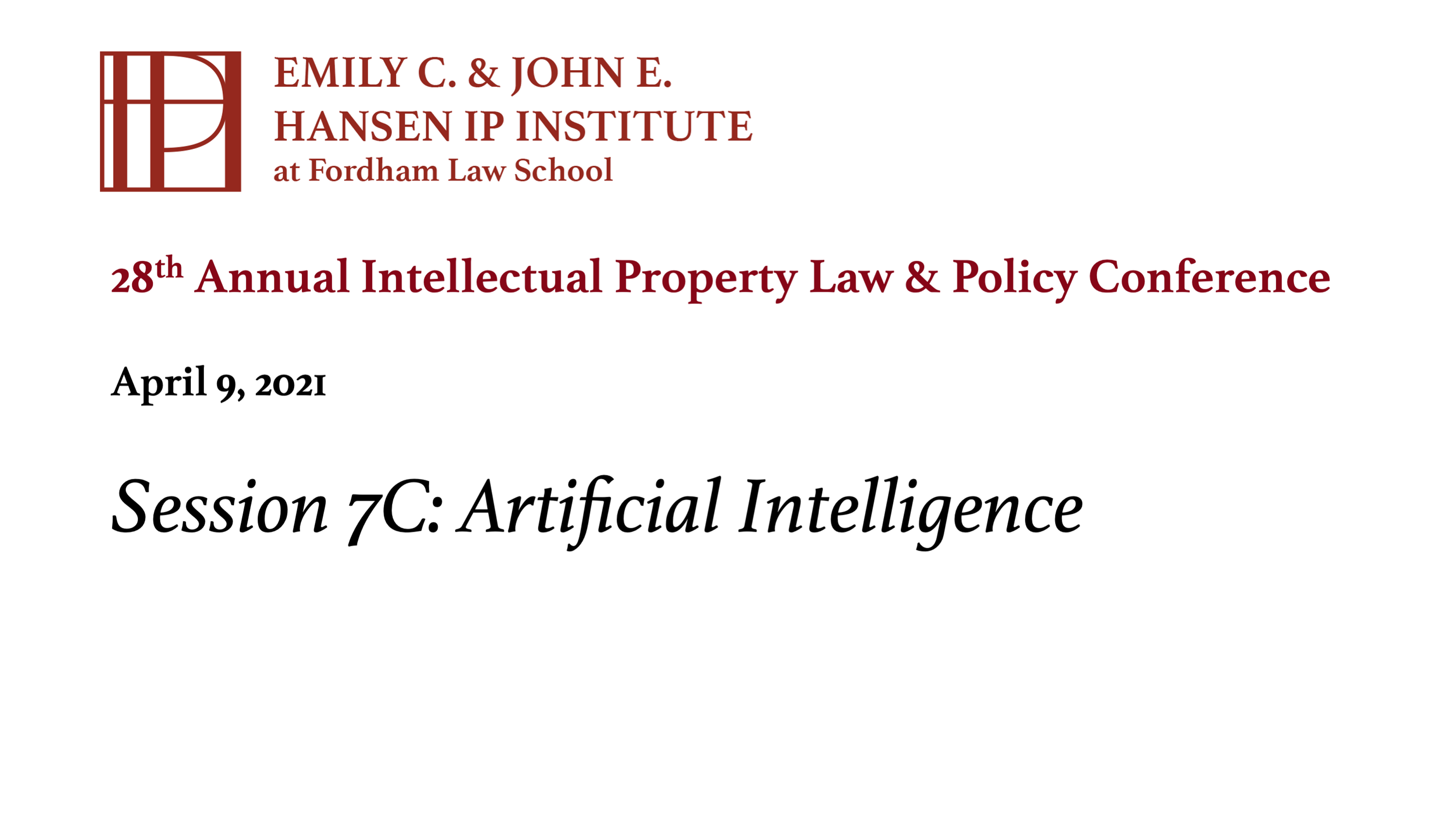 Session 7C: Artificial Intelligence