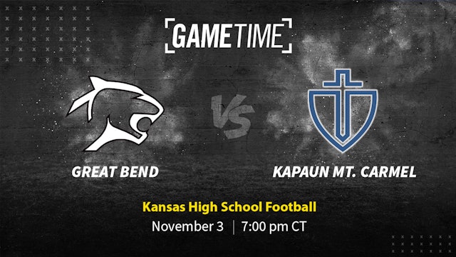 Great Bend vs Wichita-Kapaun | Kansas | 11-3-2023