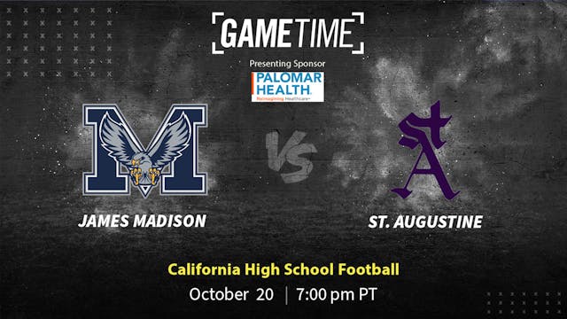 St. Augustine vs Madison | CA | 10-20-23 (Buy)