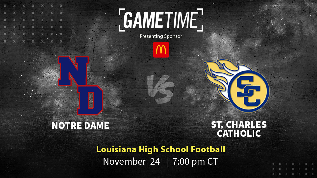 Notre Dame vs St. Charles Catholic | Playoff Game | Louisiana | 11-24-2023
