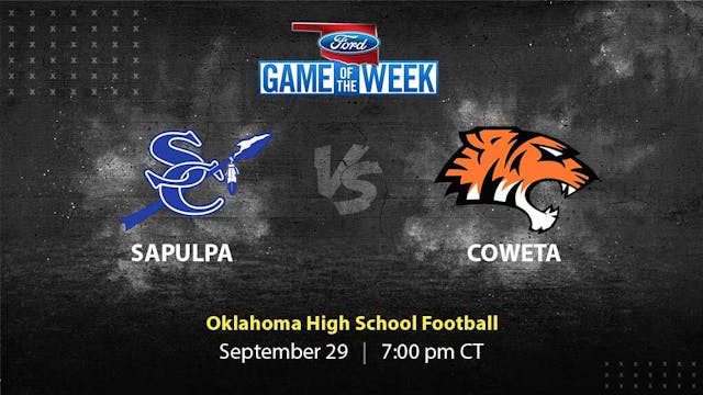 Sapulpa vs Coweta | Oklahoma | 9-29-2023