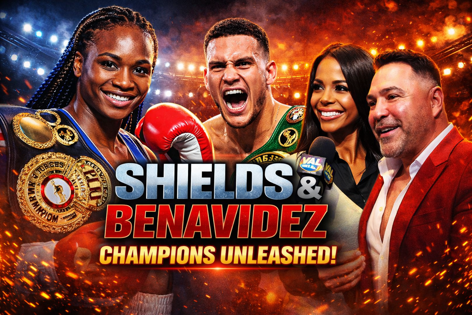 Claressa Shields & David Benavidez vs. Zurdo Ramirez Press Conference | VAL TV