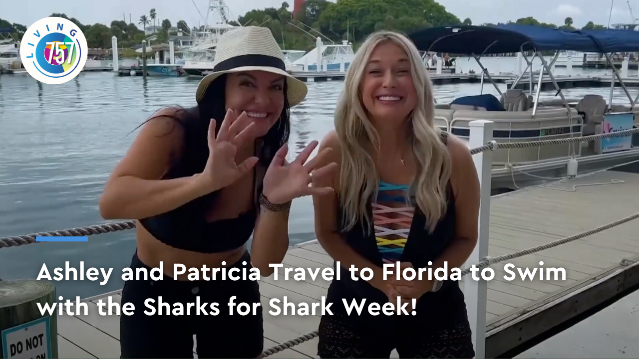 Ashley and Patricia Swim with the Sharks for Shark Week | Living 757