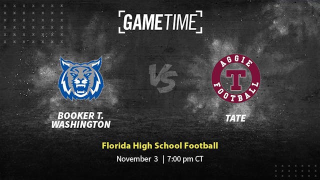 Booker T. Washington vs Tate | FL | 11-3-23 (Buy)