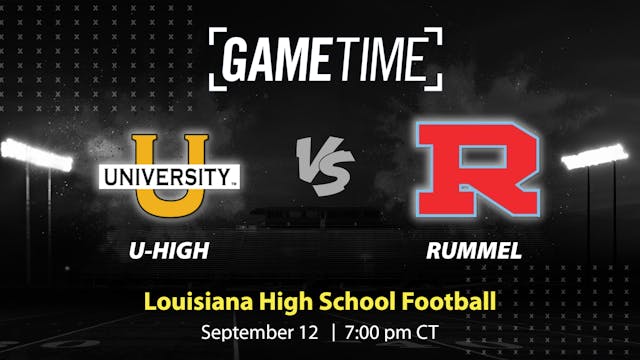U-High vs. Rummel | Louisiana |9-12-2025 (Buy)