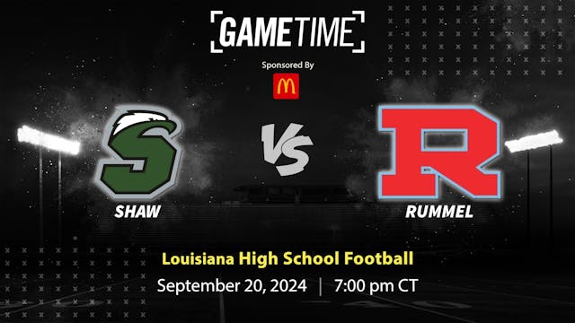 Shaw vs. Rummel | LA | 9-20-24 (Buy)