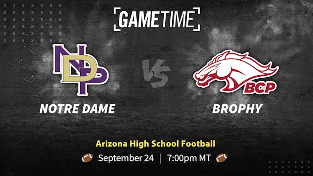 Notre Dame vs Brophy (9/24/21)