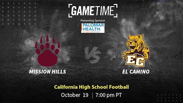 Mission Hills vs El Camino | CA | 10-19-23 (Buy)