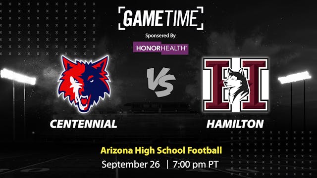 Centennial HS vs. Hamilton HS | Arizona | 9-26-2025