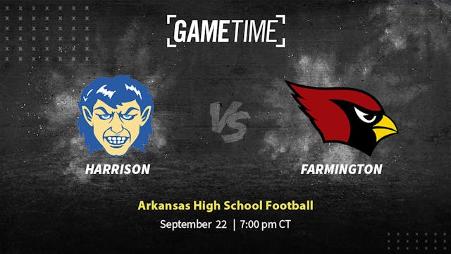 Harrison vs Farmington | AR | 9-22-23 (Buy)
