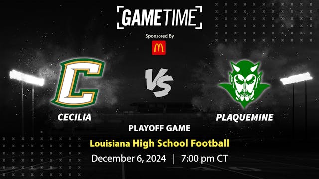 Cecilia vs. Plaquemine | Louisiana | ...