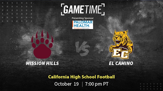 Mission Hills vs El Camino | California | 10-19-2023
