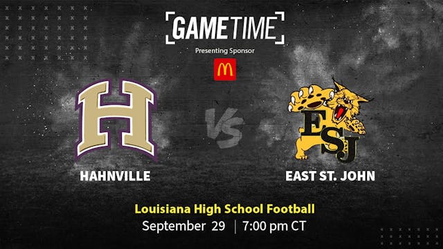 Hahnville vs East St. John | LA | 9-29-23 (Buy)