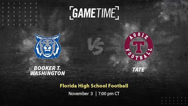 Booker T. Washington vs Tate | Florida | 11-3-2023