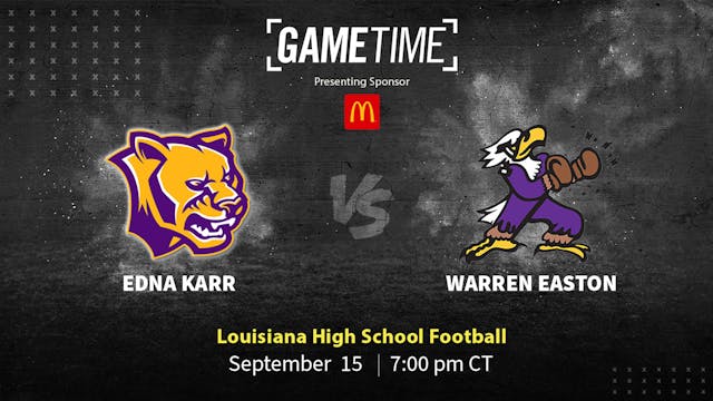 Edna Karr vs Warren Easton | LA | 9-15-23 (Buy)