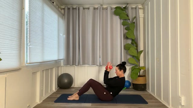 45 min Body Pilates Mini Weights + Mi...