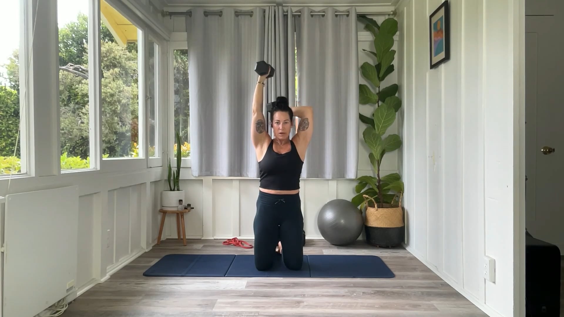 45 min Body Sculpt w/ Tracy Full Body Bands + Dumbbells 6/23/25