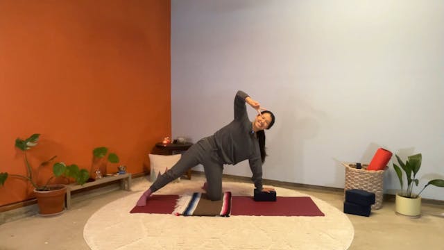 45 min Hatha Yoga 1-2 w/ Elena - Cont...