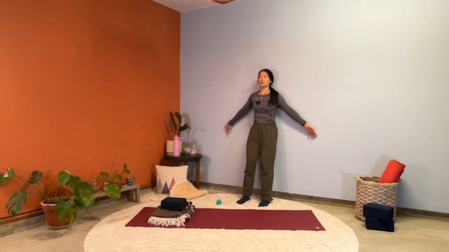 60 min Therapeutic Yoga w/ Elena – Neck/Shoulders at the Wall 12/19/23