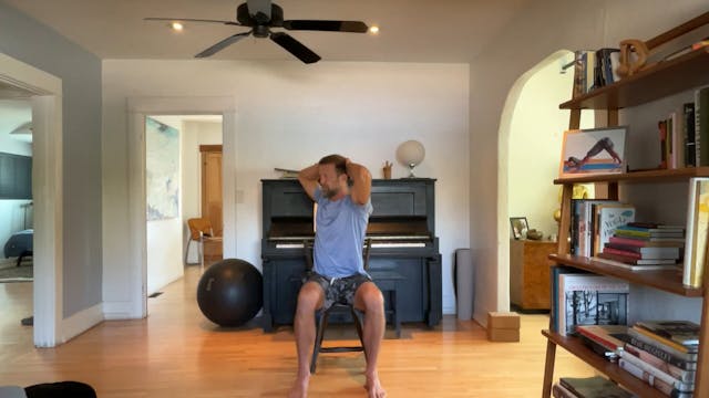 20 min Chair Yoga w/ Vytas - Spinal M...