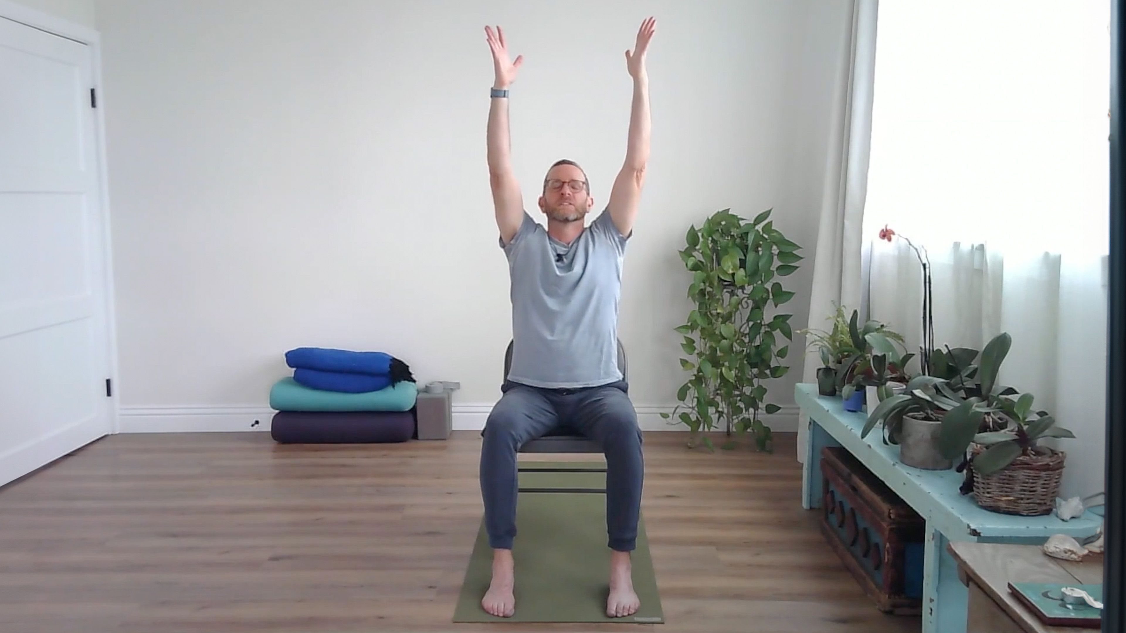 30 min Chair Yoga for Strength & Balance #1 w/ Jivana Heyman