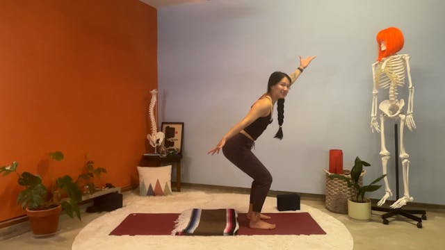 45 min Hatha Yoga 1/2 w/ Elena - Subt...